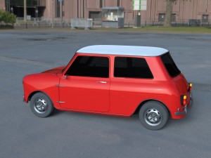 mini cooper hdri Modelo 3D