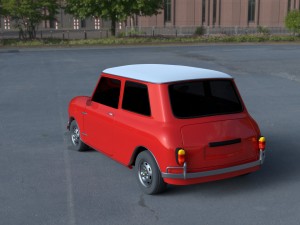 mini cooper hdri Modelo 3D