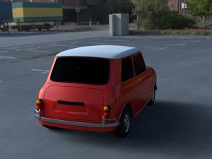 mini cooper hdri Modelo 3D
