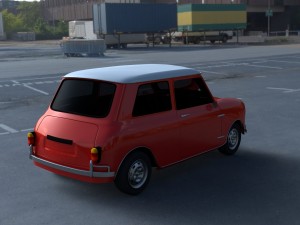 mini cooper hdri Modelo 3D