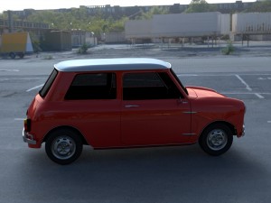 mini cooper hdri Modelo 3D