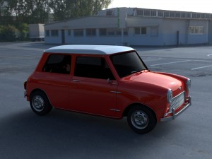 mini cooper hdri Modelo 3D