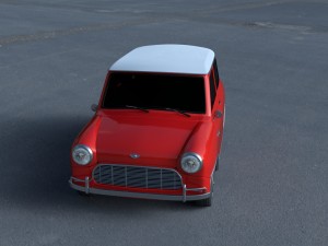 mini cooper hdri Modelo 3D