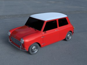 mini cooper hdri Modelo 3D