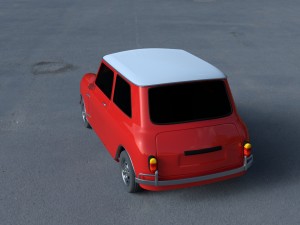 mini cooper hdri Modelo 3D