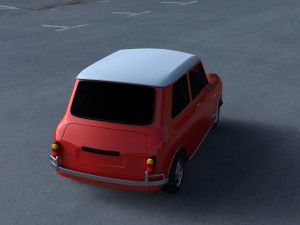 mini cooper hdri Modelo 3D