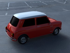 mini cooper hdri Modelo 3D