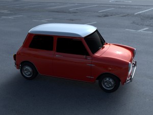 mini cooper hdri Modelo 3D