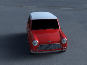 mini cooper hdri Modelo 3D