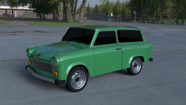 trabant 601 estate hdri Modelo 3D .c4d .max .obj .3ds .fbx .stl .blend 