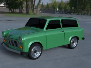 trabant 601 propriedade hdri Modelo 3D
