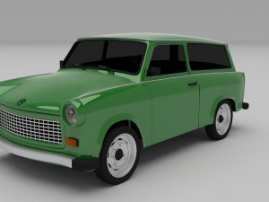 trabant 601 estate hdri Modelo 3D