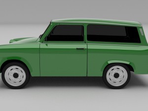 trabant 601 estate hdri Modelo 3D
