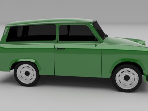 trabant 601 estate hdri Modelo 3D