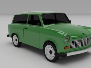 trabant 601 estate hdri Modelo 3D