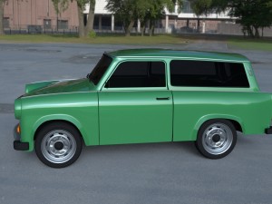 trabant 601 estate hdri Modelo 3D