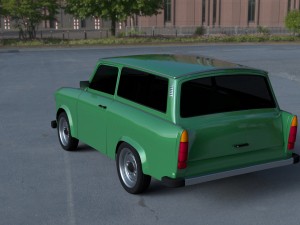 trabant 601 estate hdri Modelo 3D