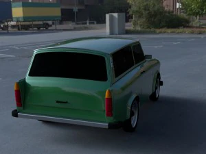 trabant 601 estate hdri 3D Model