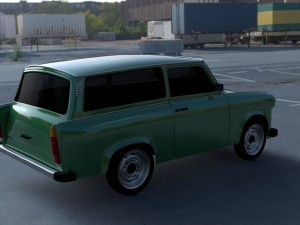 trabant 601 estate hdri Modelo 3D