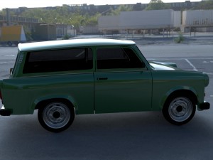 trabant 601 estate hdri Modelo 3D