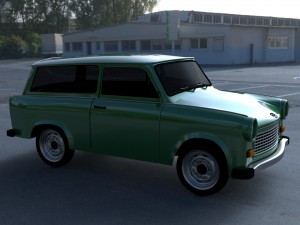 trabant 601 estate hdri Modelo 3D