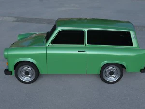 trabant 601 estate hdri 3D Model