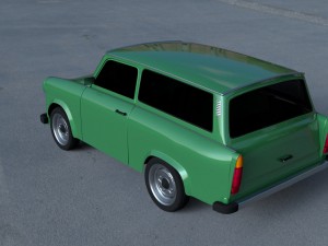 trabant 601 estate hdri Modelo 3D