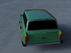 trabant 601 estate hdri Modelo 3D
