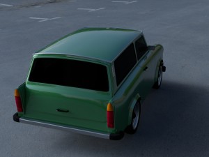 trabant 601 estate hdri Modelo 3D