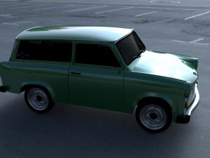 trabant 601 estate hdri Modelo 3D