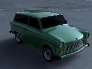 trabant 601 estate hdri Modelo 3D
