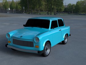 trabant 601 hdri 3D Model