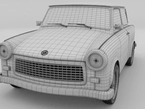 trabant 601 hdri 3D Model
