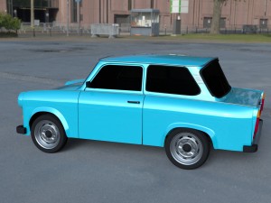 trabant 601 hdri Model 3D