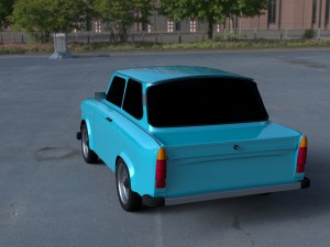 trabant 601 hdri Model 3D