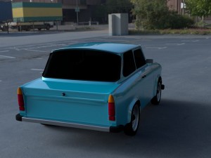 trabant 601 hdri Model 3D
