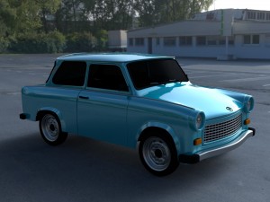 trabant 601 hdri Model 3D