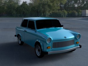 trabant 601 hdri Model 3D