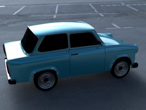 trabant 601 hdri Model 3D