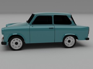 trabant 601 hdri Model 3D