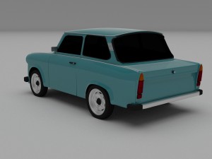 trabant 601 hdri Model 3D