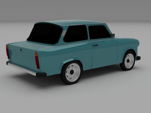 trabant 601 hdri Model 3D