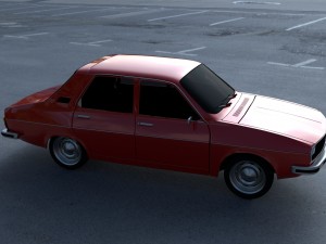 renault 12 - dacia 1300 hdri 3D Model