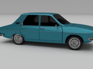 renault 12 - dacia 1300 hdri 3D Model