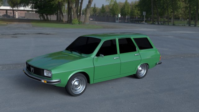 renault 12 - dacia 1300 estate hdri 3D मॉडल .c4d .max .obj .3ds .fbx .stl .blend 