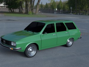 renault 12 - dacia 1300 estate hdri 3D Model