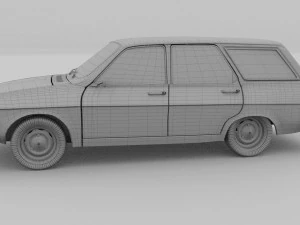renault 12 - dacia 1300 estate hdri 3D Model