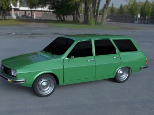 renault 12 - dacia 1300 estate hdri 3D Model