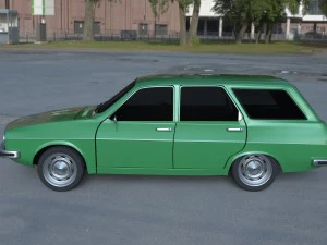 renault 12 - dacia 1300 estate hdri 3D Model