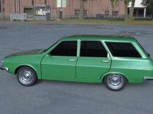 renault 12 - dacia 1300 estate hdri 3D Model